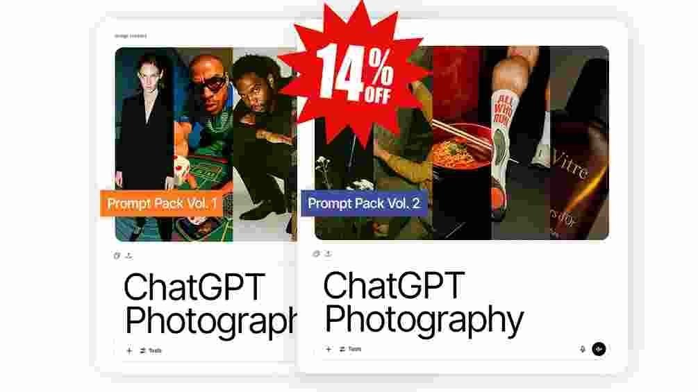 2025/07/15552.jpg Eli Coleman – ChatGPT Photography Prompt Bundle Vol. 1 & 2 Boost your creative photography with Eli Coleman’s ChatGPT Prompt Bundle Vol. 1 & 2. Perfect for photographers using AI tools.
