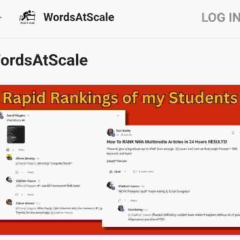 Vladimir Ivanov – WordsAtScale Course | Scale Content with AI Master AI content scaling with Vladimir Ivanov’s WordsAtScale course. Learn prompt engineering, automation, and advanced AI tools for growth.