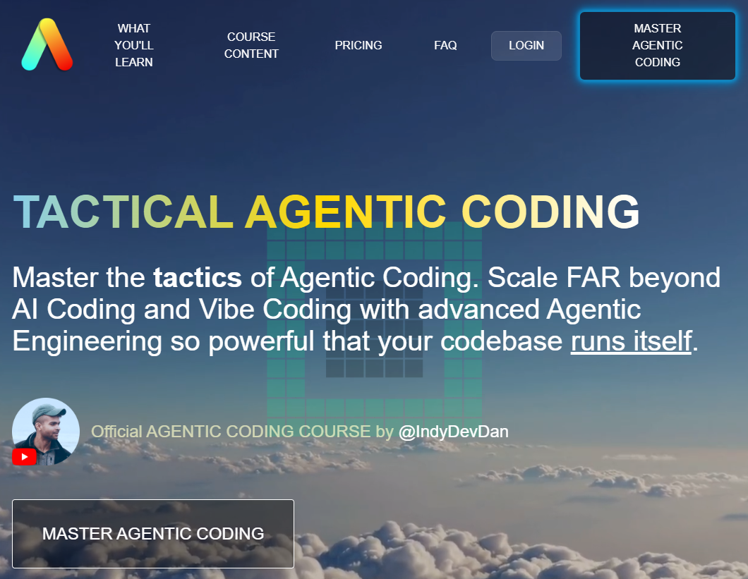 IndyDevDan - Tactical Agentic Coding - Agentic Engineer + Principled AI Coding Updated 2025 IndyDevDan - Tactical Agentic Coding - Agentic Engineer + Principled AI Coding Updated 2025